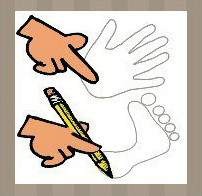 看图猜成语：两只手在画一只手和脚答案是什么