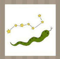 看图猜成语：一条蛇和北斗七星答案是什么