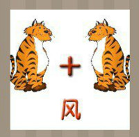 看图猜成语：两只老虎加一个风字答案是什么