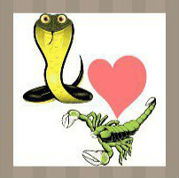 看图猜成语：一个蝎子一条蛇中间一颗心答案是什么