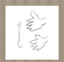 看图猜成语：一双手和向上和向下的箭头答案是什么？