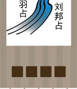 看图猜成语：一条河左边项羽占右边刘邦占答案是什么？