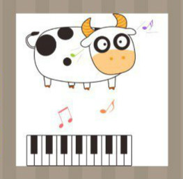 看图猜成语：一头奶牛在听音乐答案是什么？
